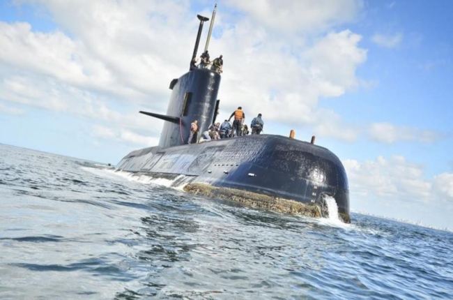 Fotografía sin fecha cedida por la Armada Argentina que muestra el submarino desaparecido.-/ EFE / ARMADA ARGENTINA