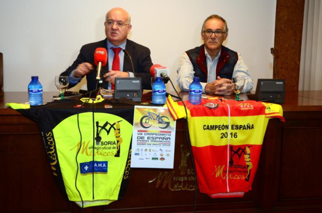 José Ramón Huerta y Alfredo Córdova durante la presentación del Nacional del día 28.-Álvaro Martínez