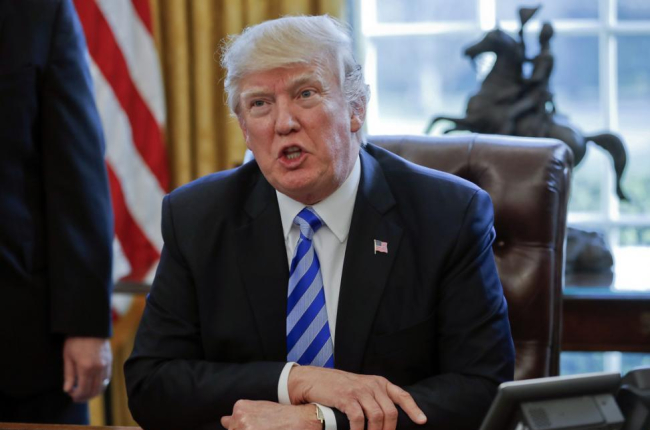 Donald Trump, en el Despacho Oval de la Casa Blanca.-AP / PABLO MARTINEZ MONSIVAIS
