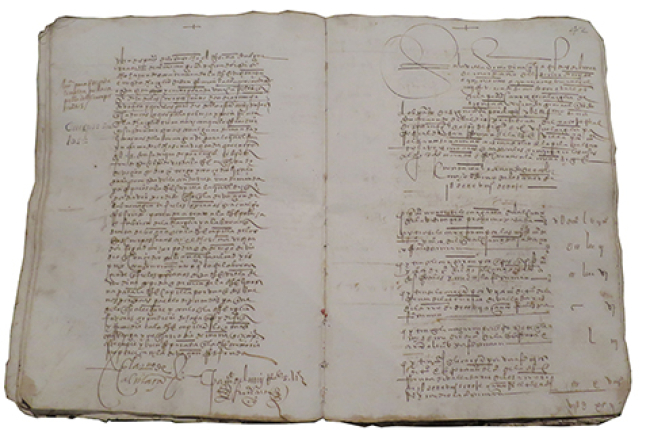 Libro de fábrica de la iglesia de San Román, extramuros de Medinaceli.
