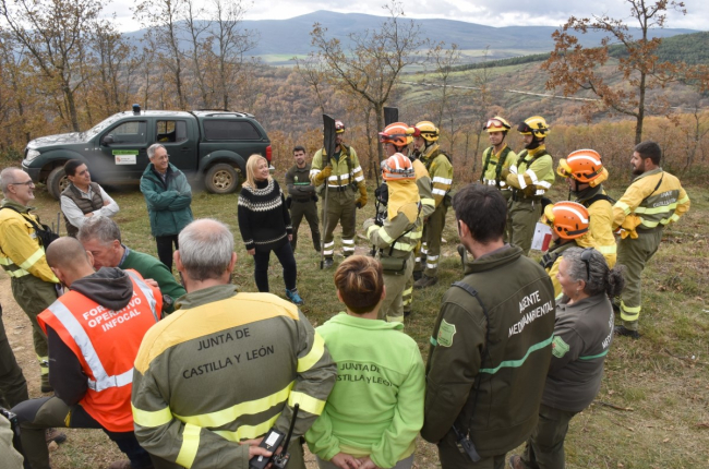 Labores de formación en Tierras Altas de Soria frente a los incendios forestales.