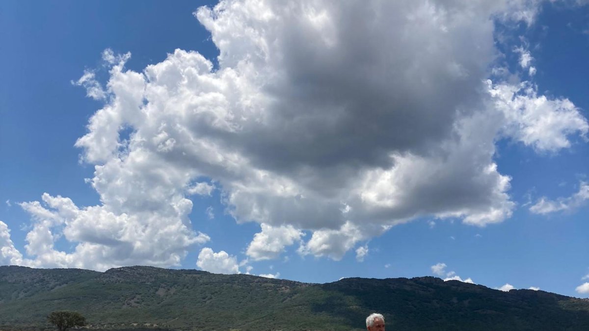 Eduardo del Rincón, en Ciudad Real con sus ovejas