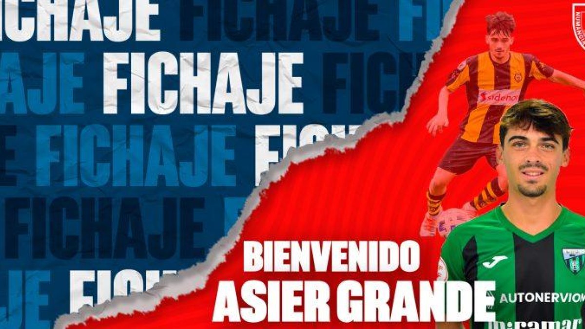 Asier Grande es el nuevo lateral derecho del Numancia.