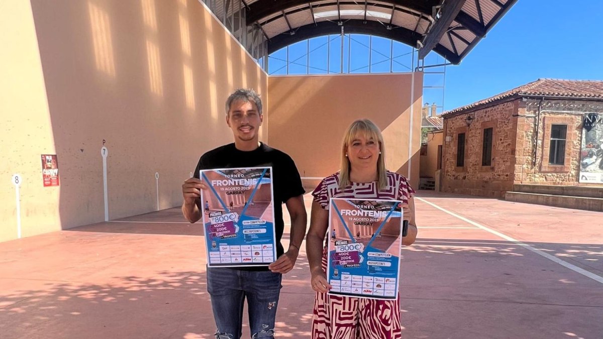 Las fases finales del II Torneo de frontenis de Garray se celebra el día 24.