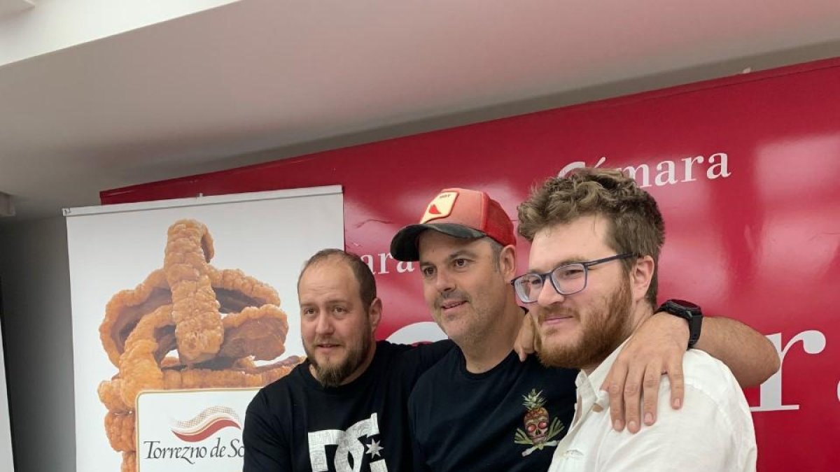 Presentación de la croqueta de Torrezno de Soria.