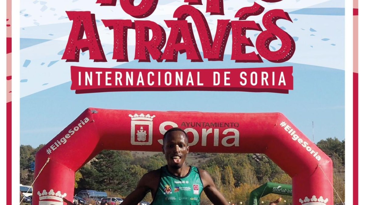 Cartel que anuncia la XXIX edición del Cros Internacional de Soria.