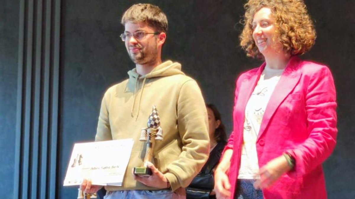 El ajedrecista soriano Antonio Rupérez durante una competición.