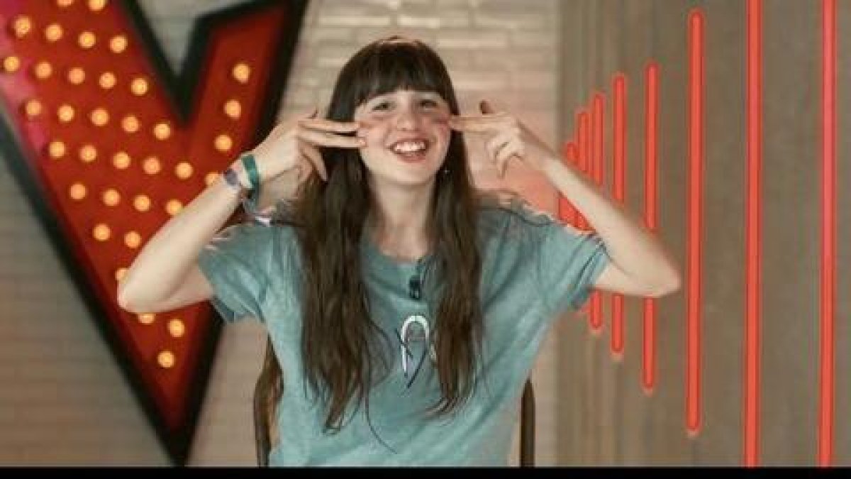 Nuria Peter, la joven cantante soriana de 'La Voz Kids'.