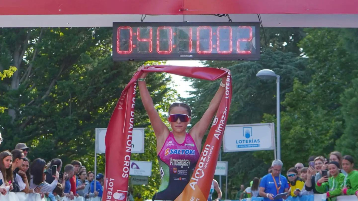 Los Nacionales de Almazán arrancaron con las pruebas de categorías inferiores en la modalidad de duatlón cross