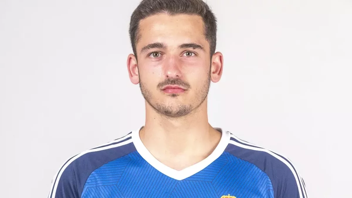 Lucas Laso es un central de 21 años que milita en el filial del Real Oviedo.