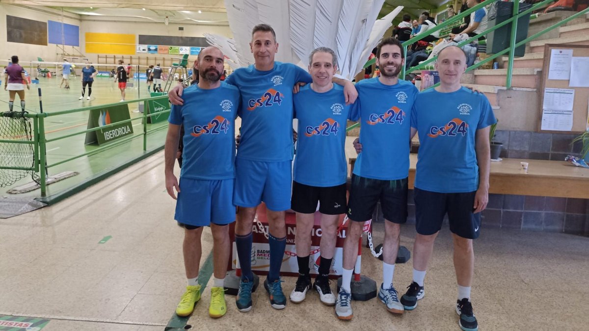 Los cinco jugadores del CB Soria que compiten en Vitoria.