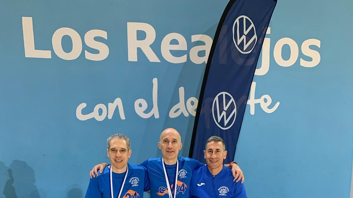 Manuel Acero, Santiago Martínez y José Carlos Pérez fueron los jugadores sorianos desplazados a Tenerife.