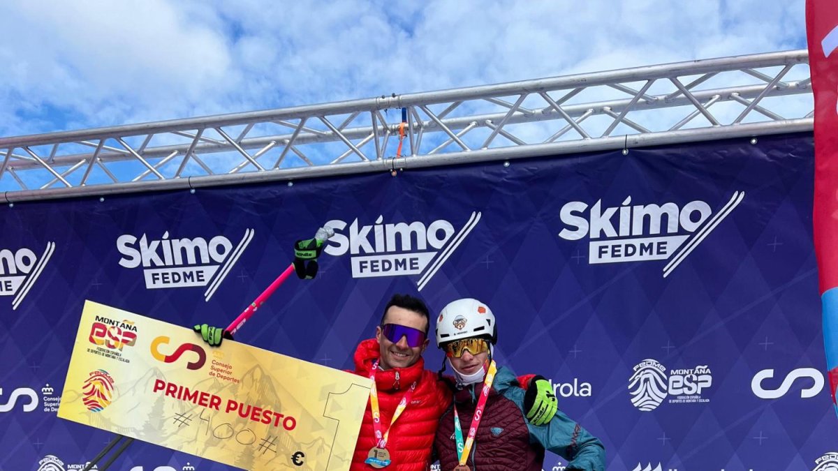 El agredeño Daniel Izquierdo como campeón de España.