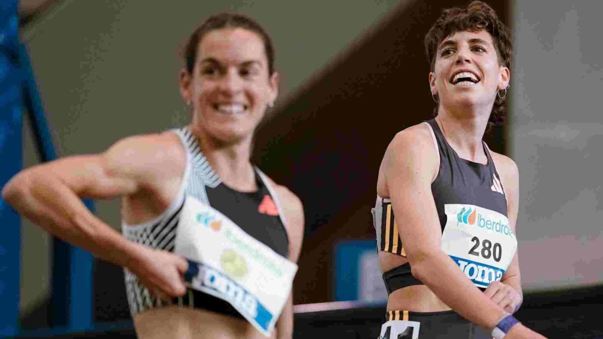 Marta Pérez no pudo con el poderío de Esther Guerrero en la última vuelta para conformarse con la plata en 1.500.