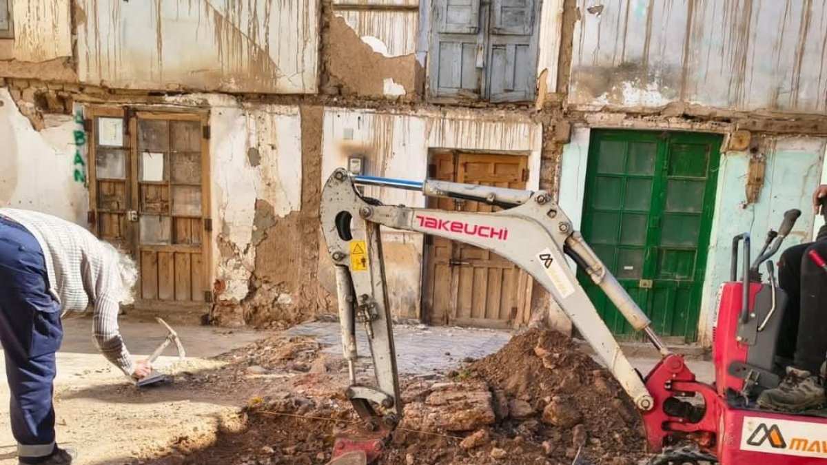 Trabajos de excavación en San Esteban de Gormaz.