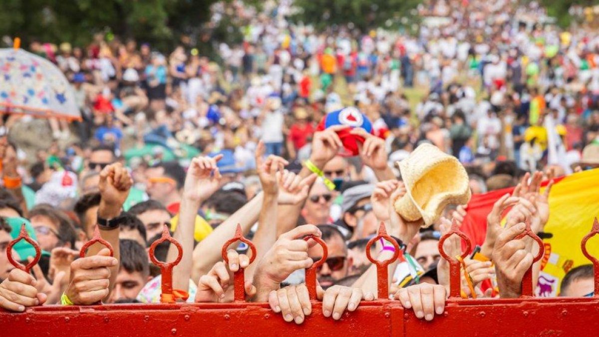 La puerta de los corrales de Valonsadero, todo un símbolo de las fiestas de San Juan de Soria.