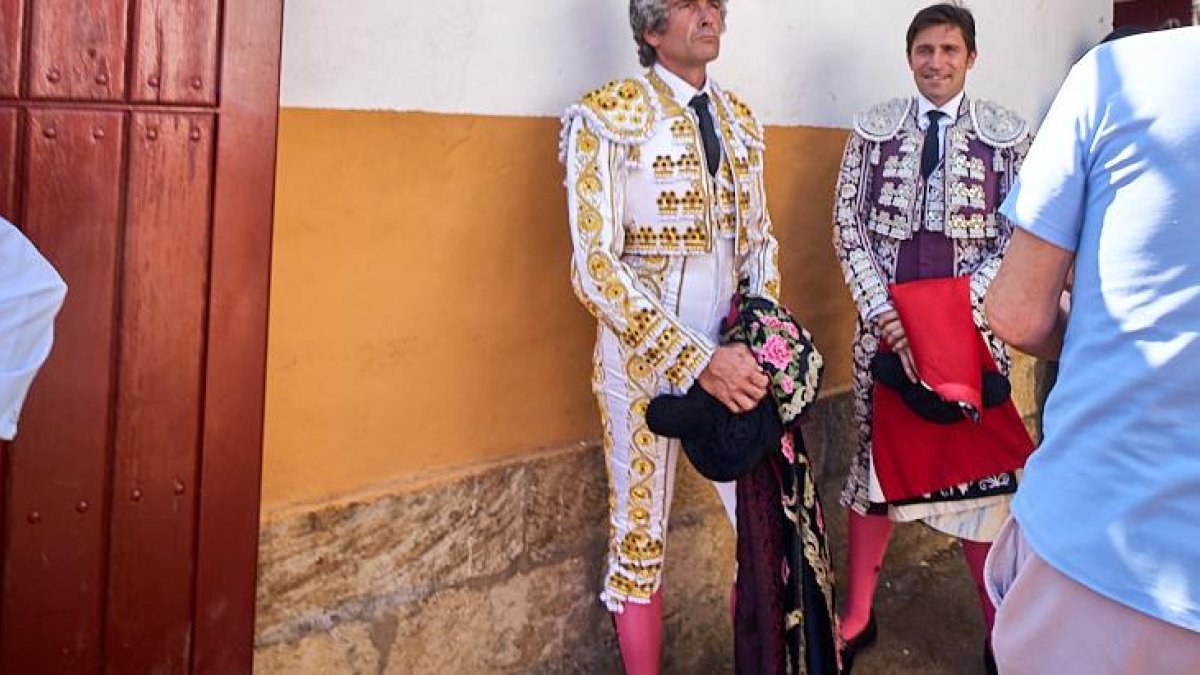 Rubén Sanz en la plaza de toros de Soria.