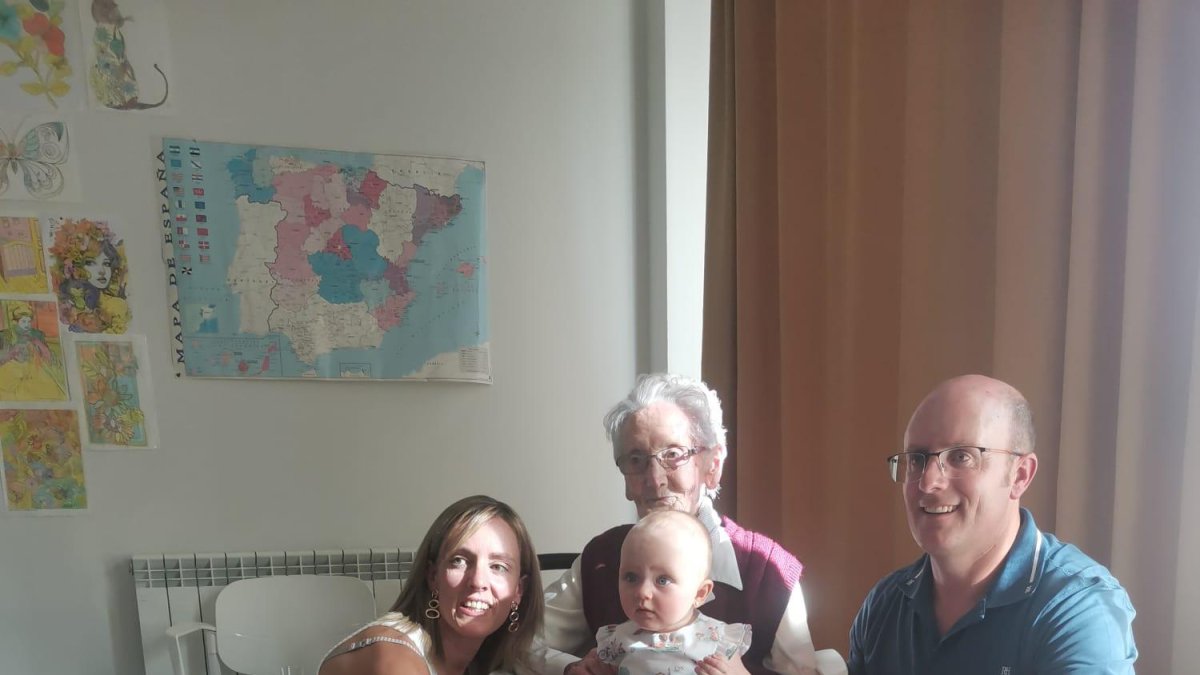 Recientemente Ana ha sido bisabuela, de su biznieta Martina.