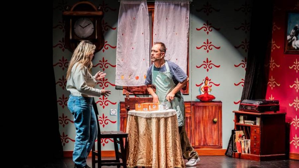 Los actores fueron muy aplaudidos en el Palacio de la Audiencia