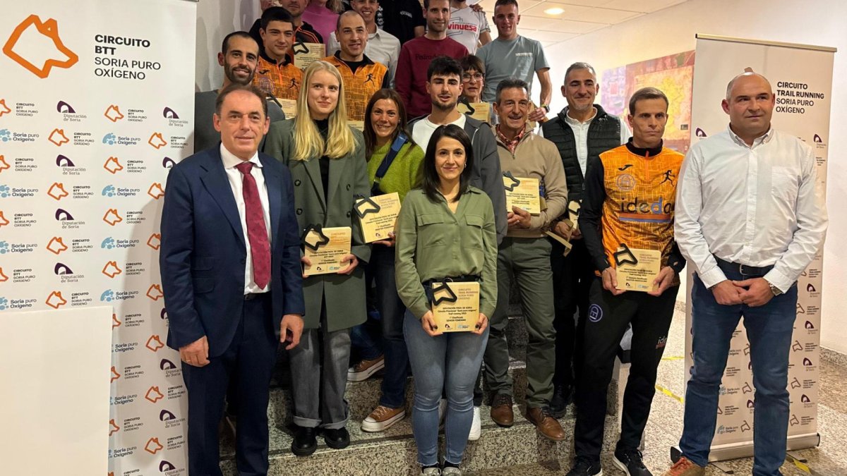 Los ganadores de esta primera edición de los circuitos BTT y trail de Diputación