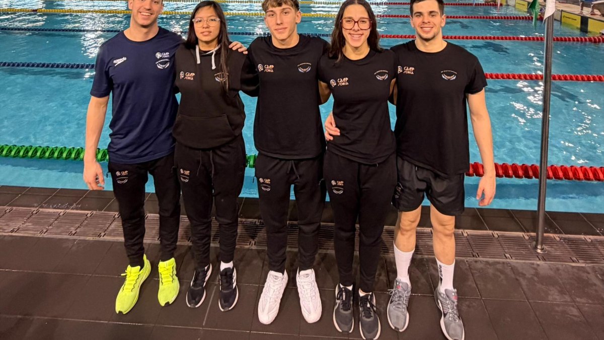 Los representantes del club soriano en el Campeonato de Castilla y León.