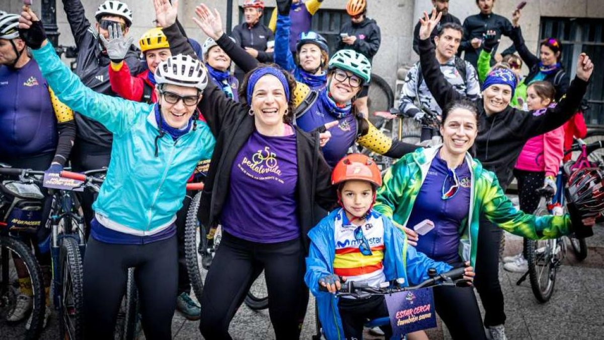 La ruta Pedalovida de este año terminó en la Plaza de las Mujeres