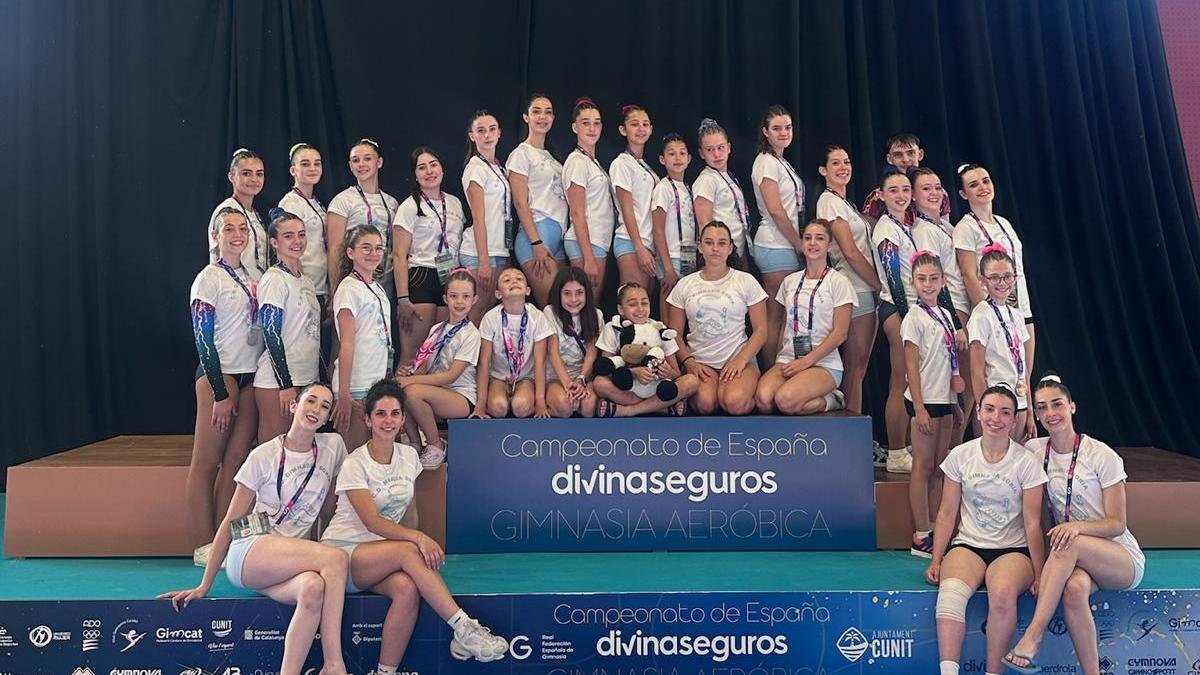 Integrantes del Club Gimnasia Soria que compitieron en el Nacional.