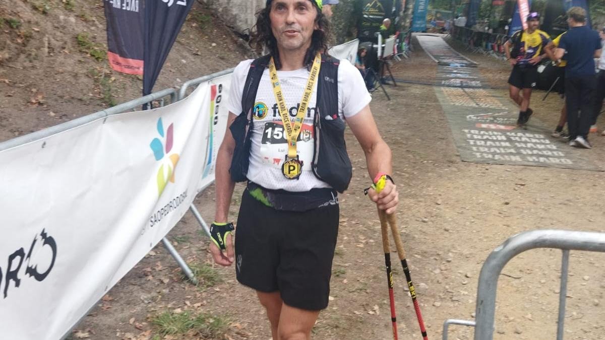Luis Ángel Tejedor antes de la prueba en Portugal.