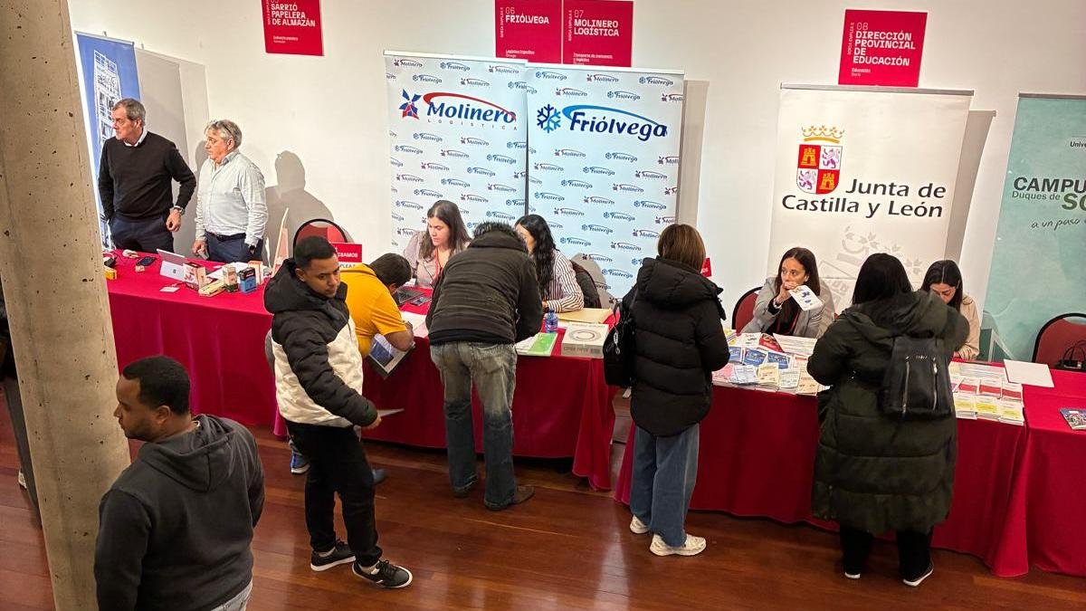 Participantes en la quinta edición de la feria Soria Emplea.