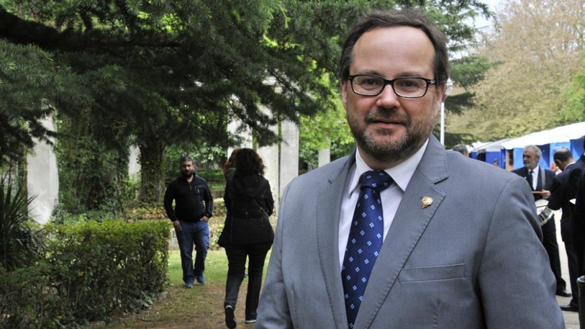 Miguel Armillas, ayer en la feria-V.G.