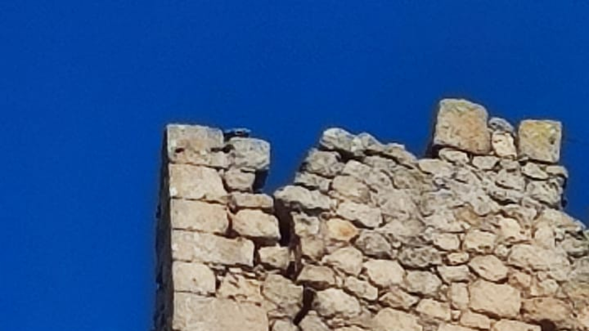 Desprendimiento de los sillares en la parte superior. AYTO Moñux.