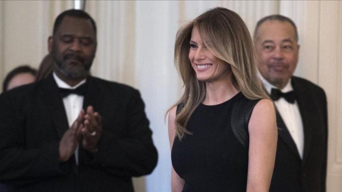 Melania Trump, el pasado 8 de marzo en la Casa Blanca.-EFE / SHAWN THEW