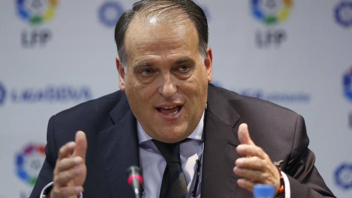 El presidente de La Liga, Javier Tebas, en una foto de archivo-RODRIGO GARCIA