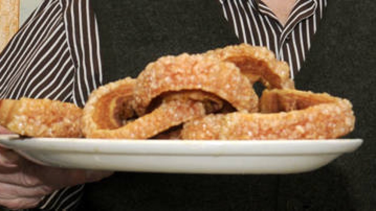 Un plato de torreznillos que se consumen en Soria./ V. G. -