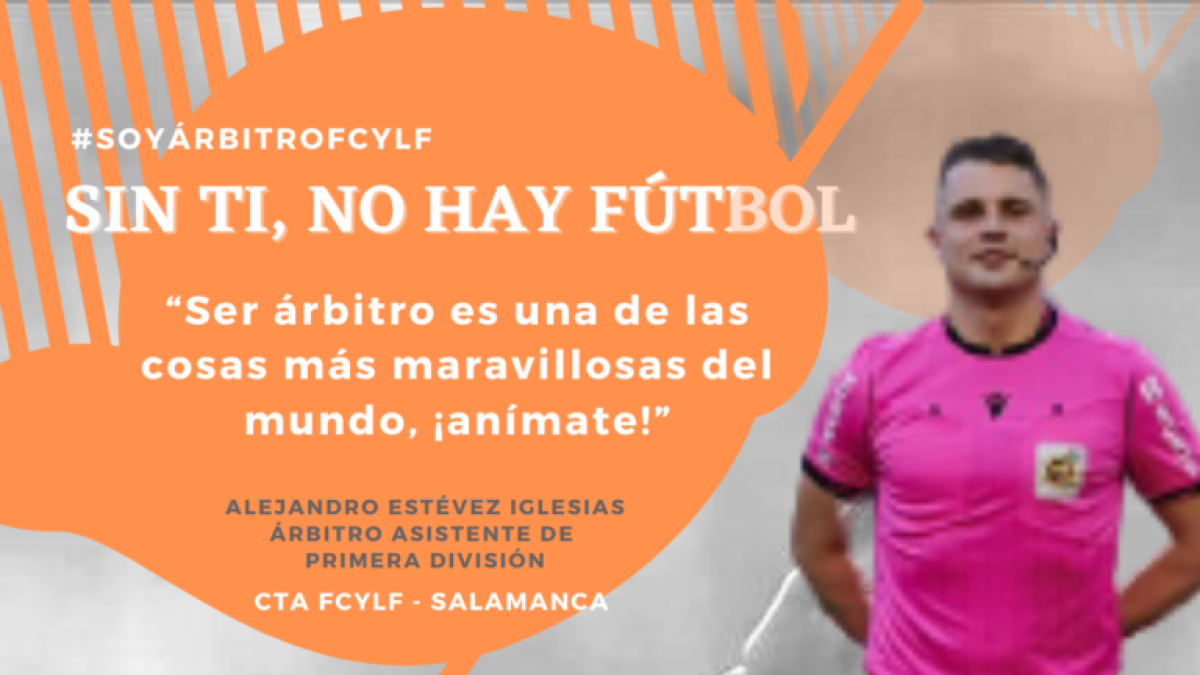 El lema de la campaña para captar nuevos árbitros es 'sin ti, no hay fútbol'. HDS