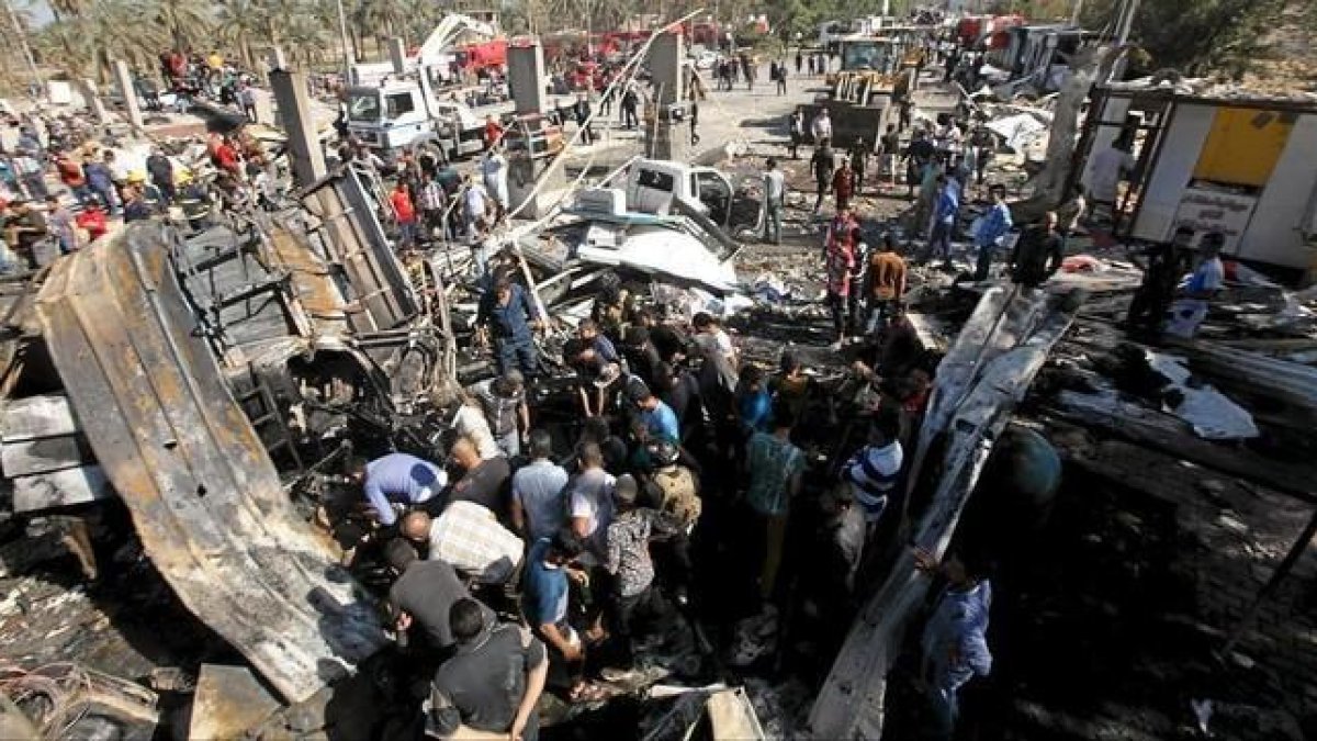 Control policial donde se ha producido el atentado.-REUTERS / ALAA AL-MARJANI