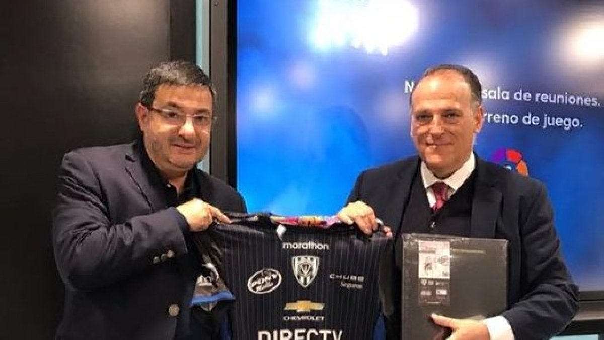 Santiago Morales y Javier Tebas. HDS