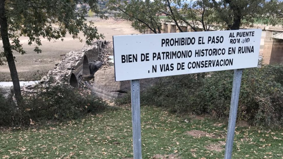 Cartel del puente de Vinuesa-LAT