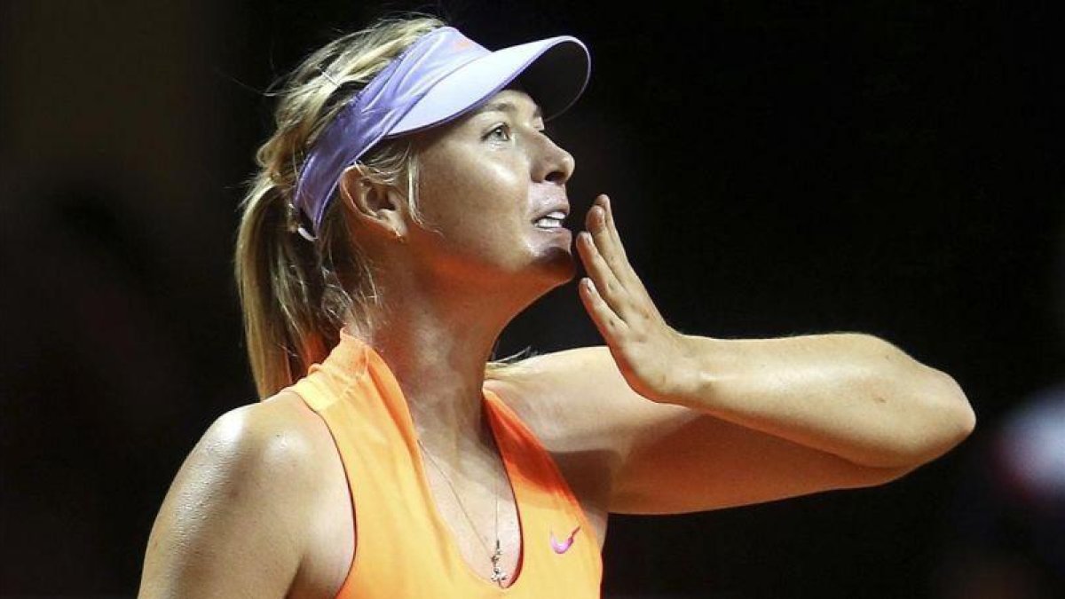 Sharapova, en un partido disputado en Roma.-AP / MICHAEL PROBST