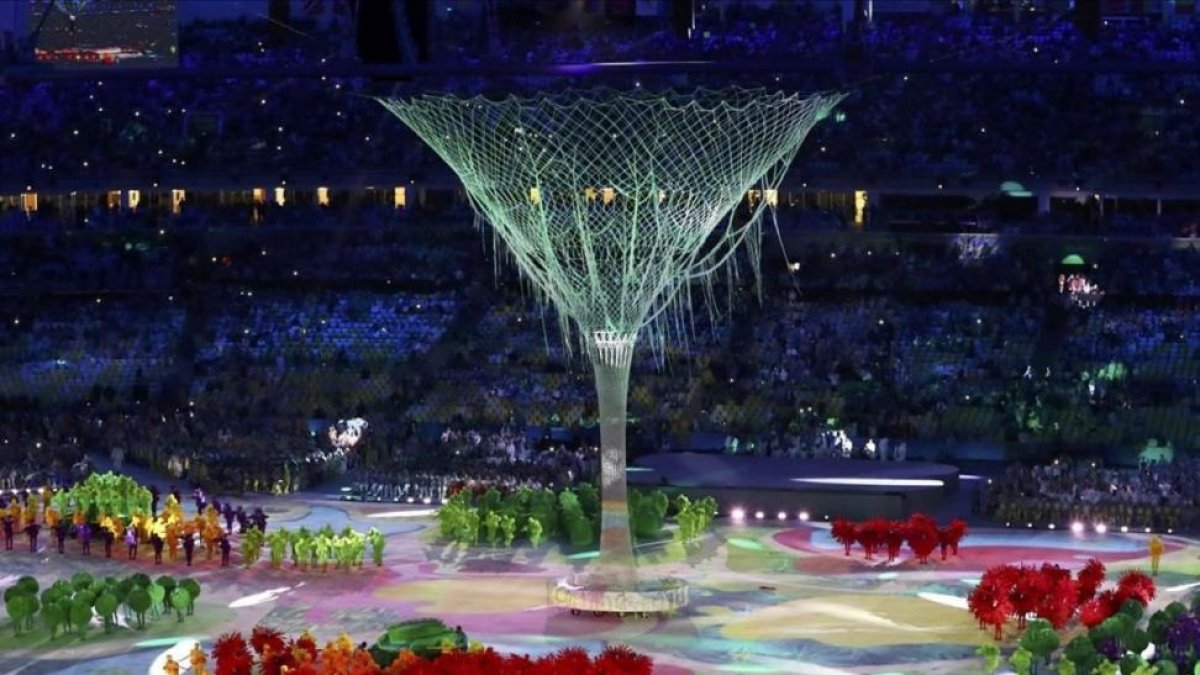 Un momento de la ceremonia de clausura en Río.-REUTERS / YVES HERMAN