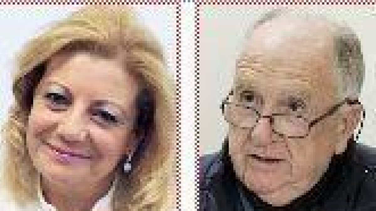 A la izquierda, Ascensión Pérez; a la derecha, Pascual de Miguel-L.A.T.