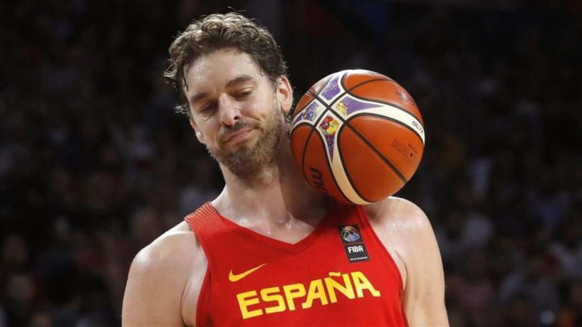 Pau Gasol, en un partido del último Eurobasket.-EFE