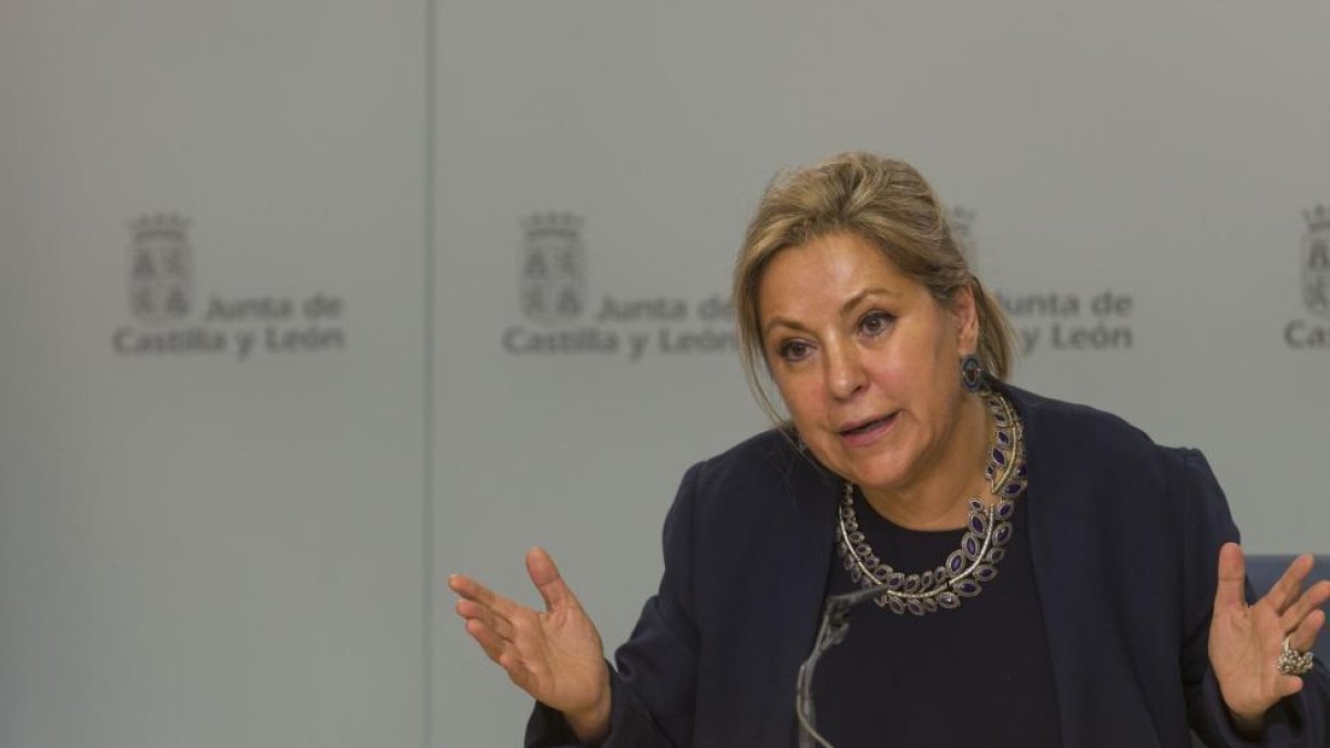 La vicepresidenta y portavoz de la Junta de Castilla y León, Rosa Valdeón, comparece en rueda de prensa posterior al Consejo de Gobierno-Ical