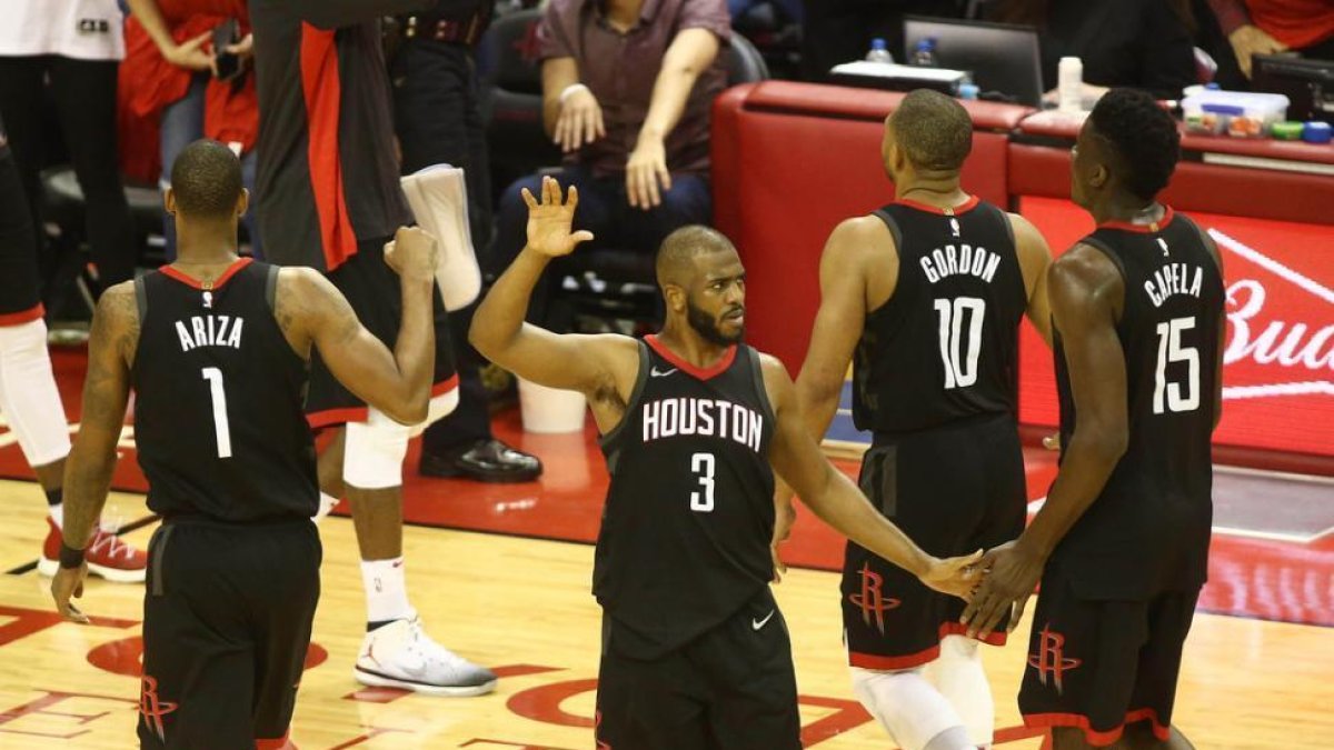 Los Rockets celebran-TROY TAORMINA (USA TODAY SPORTS)