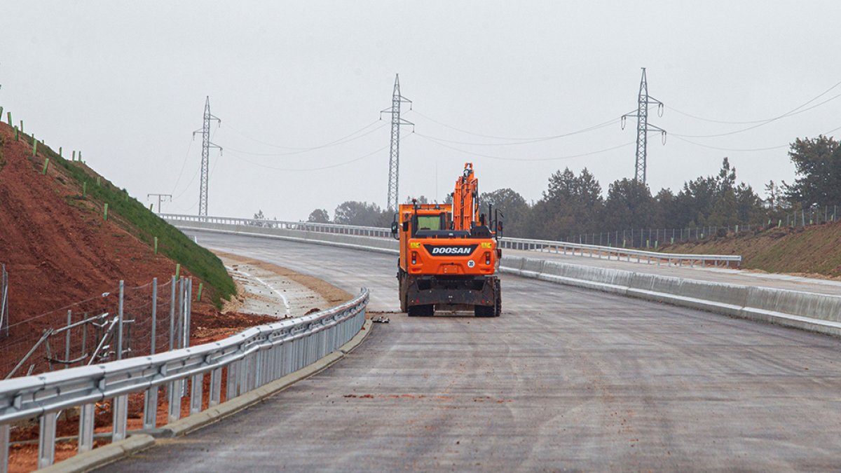 Imagen de archivo de obras en la A-11. MARIO TEJEDOR