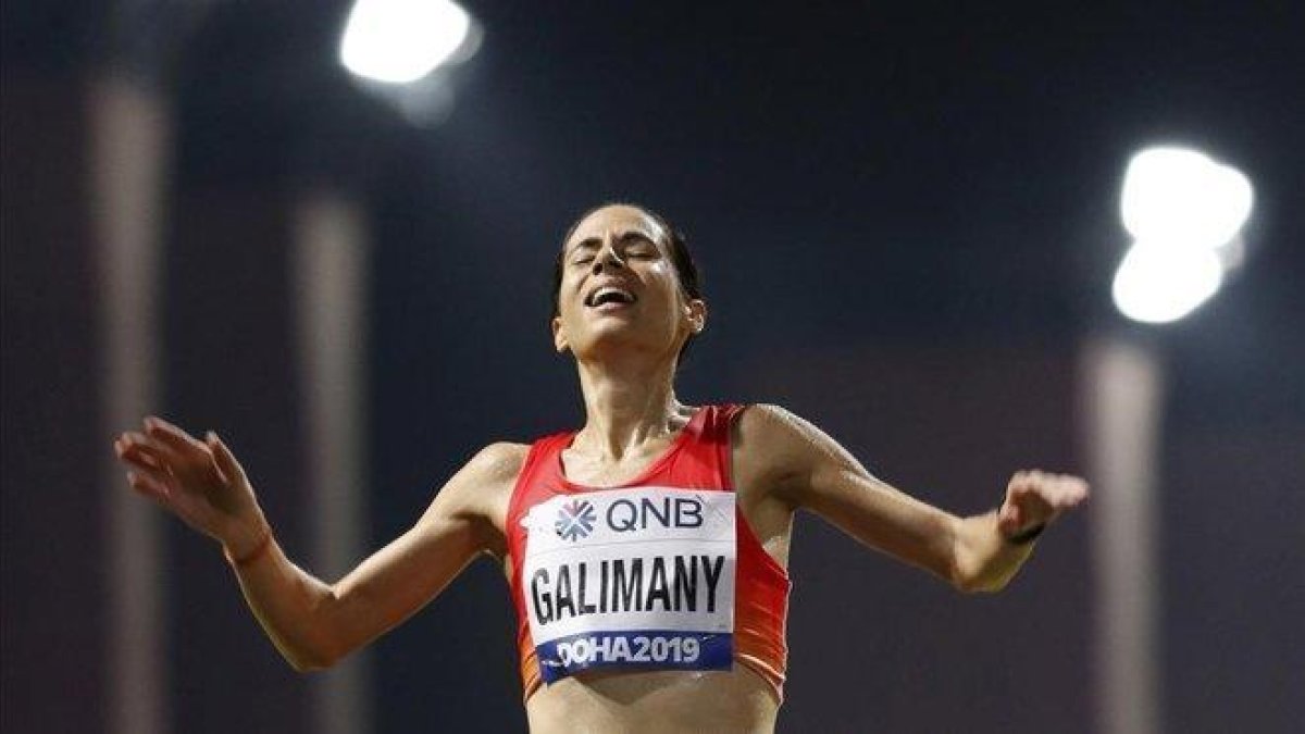 Marta Galimany, en el maratón del Mundial de Doha.-EFE / LAVANDEIRA