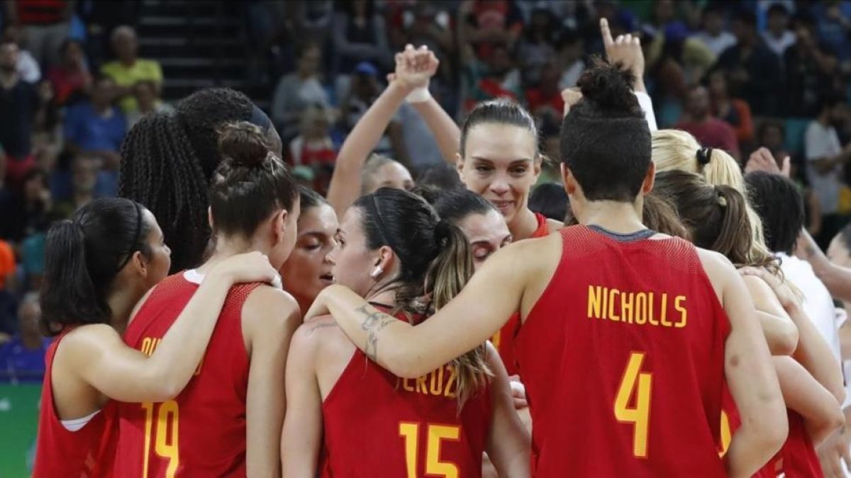 La selección femenina de baloncesto, medalla de plata en los Juegos de Río.-EFE