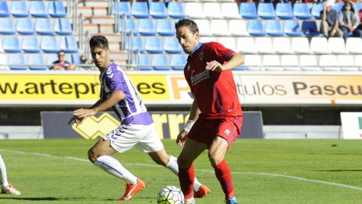 Rubio aseguró ayer que al Numancia le faltó suerte para culminar la remontada ante el Valladolid.-Diego Mayor