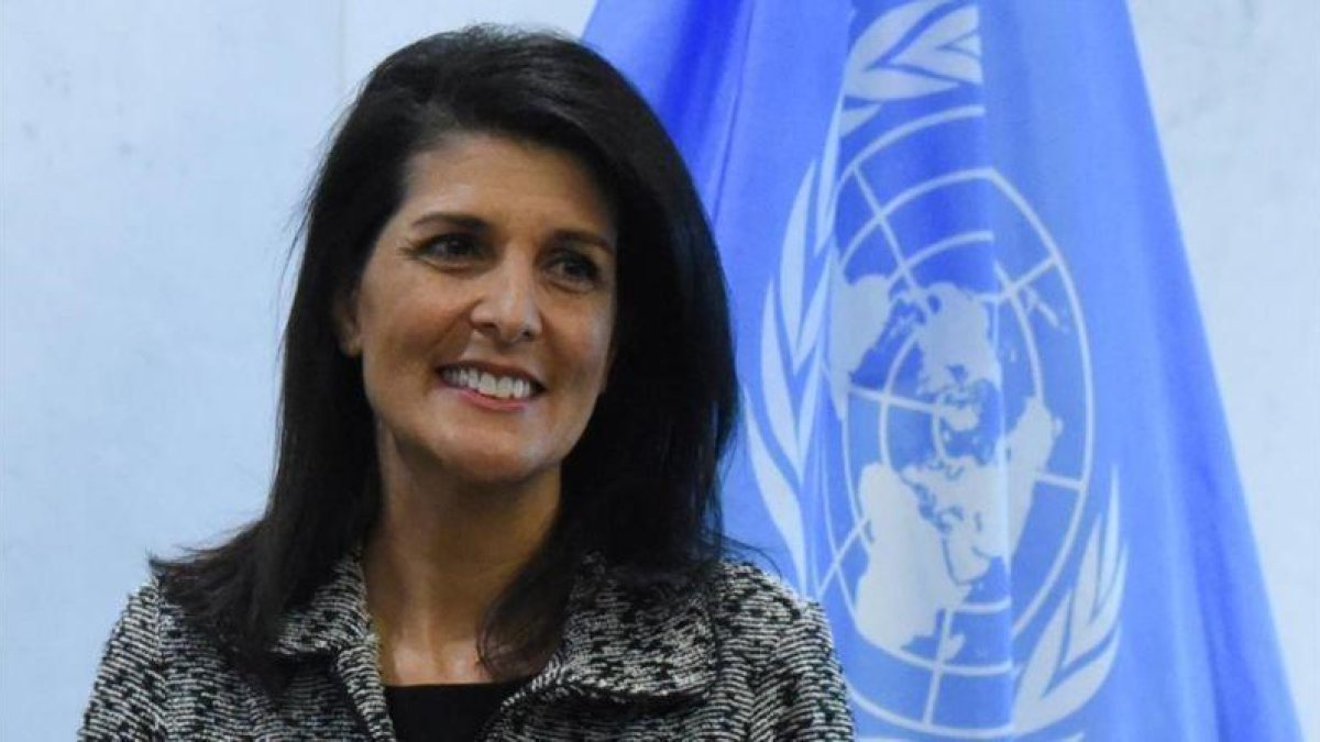 Nikki Haley, en la ONU, este viernes.-STEPHANIE KEITH (REUTERS)