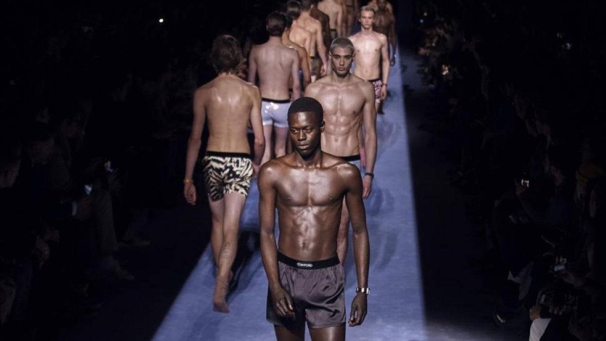 La nueva línea de ropa interior de Tom Ford.-AP / ANDRÉS KUDACKI